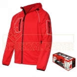 Veste softshell Thiny rouge avec capuche