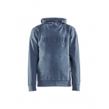 SWEAT A CAPUCHE IMPRIME 3D BLEU PAON