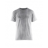 T-SHIRT IMPRIME 3D GRIS CHINE