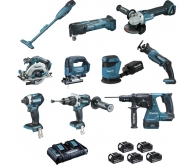 DLX1011PTJ Ensemble 10 machines Makita + 1 Makpac offert