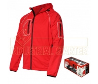 Veste softshell Thiny rouge avec capuche