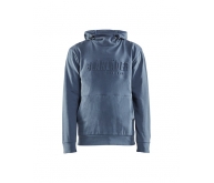 SWEAT A CAPUCHE IMPRIME 3D BLEU PAON