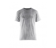 T-SHIRT IMPRIME 3D GRIS CHINE